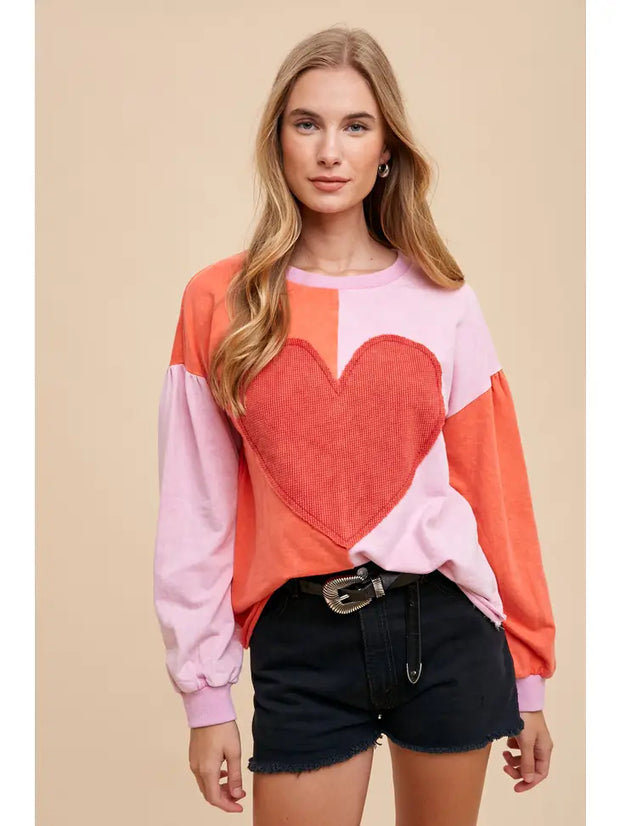 Heart Patch Pullover