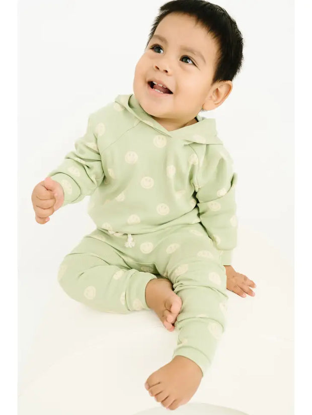 Happy Hoodie Romper Set