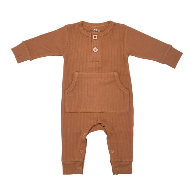 Baby Ribbed Playsuit with Pockets