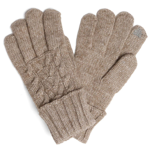 Cable Knitted Touch Gloves
