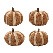 Coco Fiber and Raffia Pumpkin