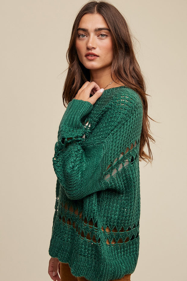 Cullen Crochet Pullover