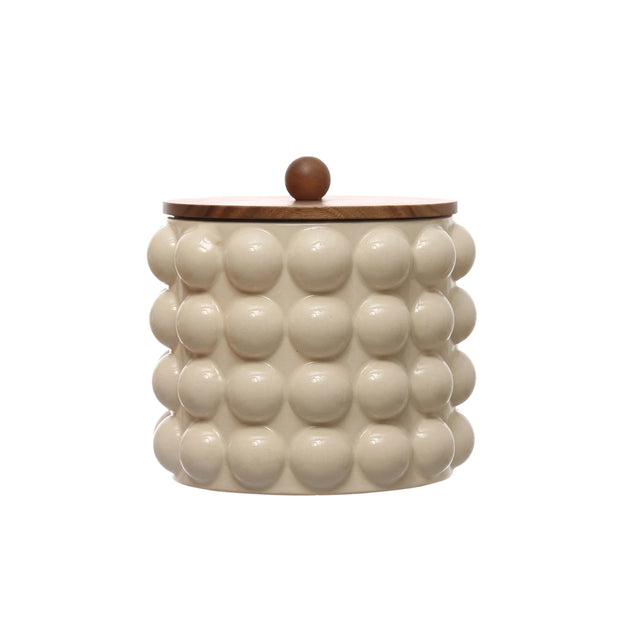 Stoneware Bubble Canister