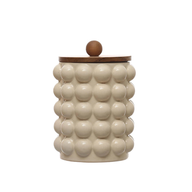 Stoneware Bubble Canister