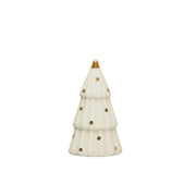 Stoneware Tree with Gold Dots