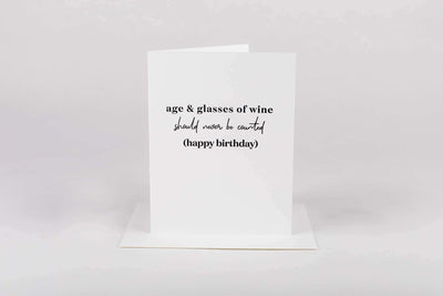 Age & Wine Greeting Card - Nigh Road 