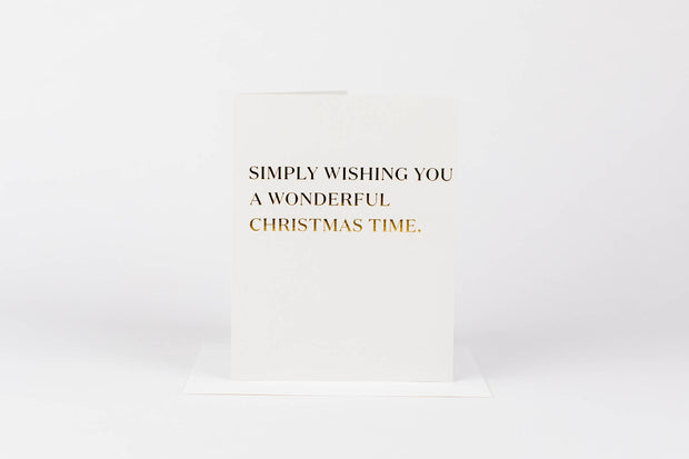 Wrinkle & Crease Paper Products - Simply Wishing You a Wonderful Christmas Time