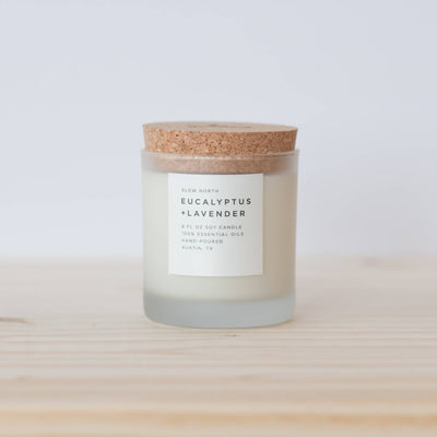 Slow North - Eucalyptus + Lavender Frosted Candle