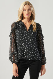 Shadow of a Doubt Ruffle Blouse