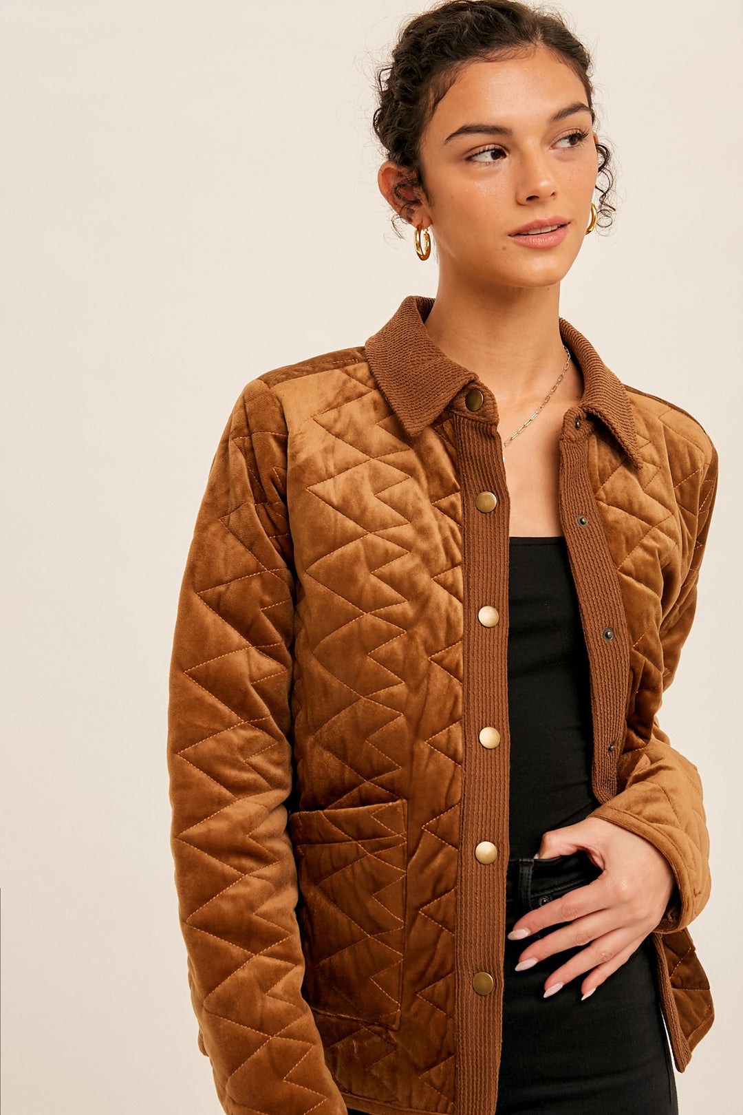 ジャケット・アウター velours quilting jacket Velvet Quilted Jacket – Nigh Road
