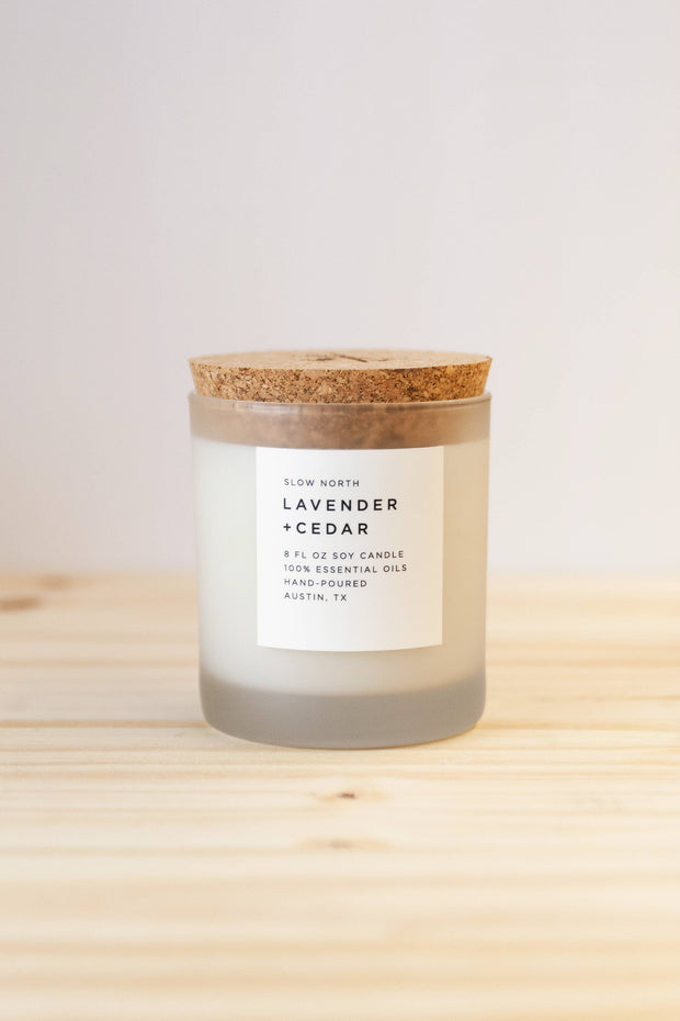 Slow North - Lavender + Cedar Frosted Candle