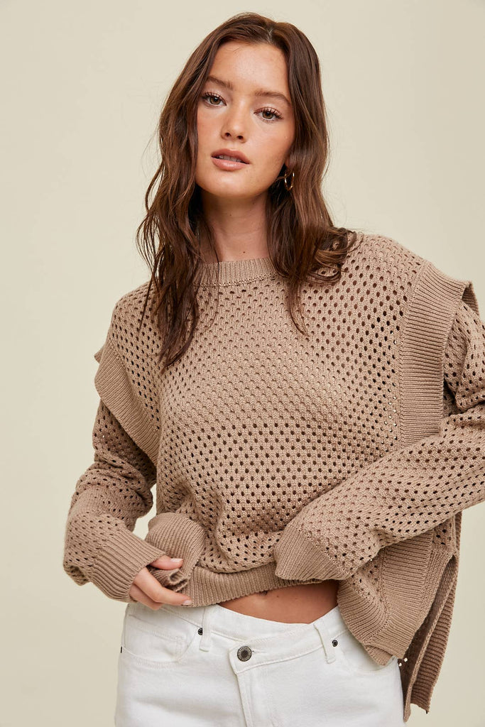 Sienna Sweater- Pavement - 6th Ave Outfitters Co-op