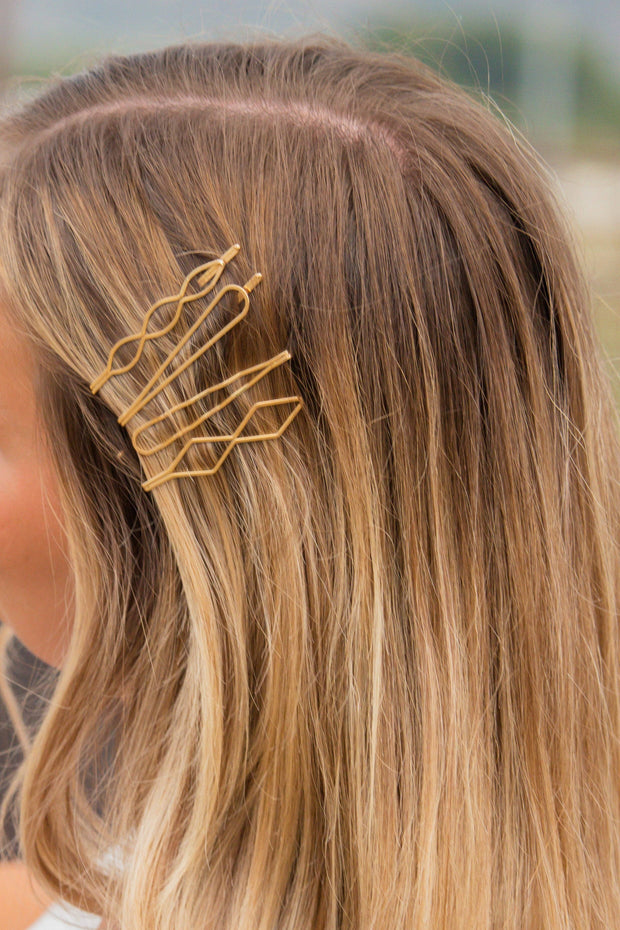 Golden Lasso Bobby Pins