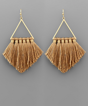 Triangle Tassel Earrings