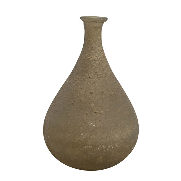 Khaki Glass Vase