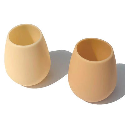 Unbreakable Silicone Tumblers  - Wheat and Oat